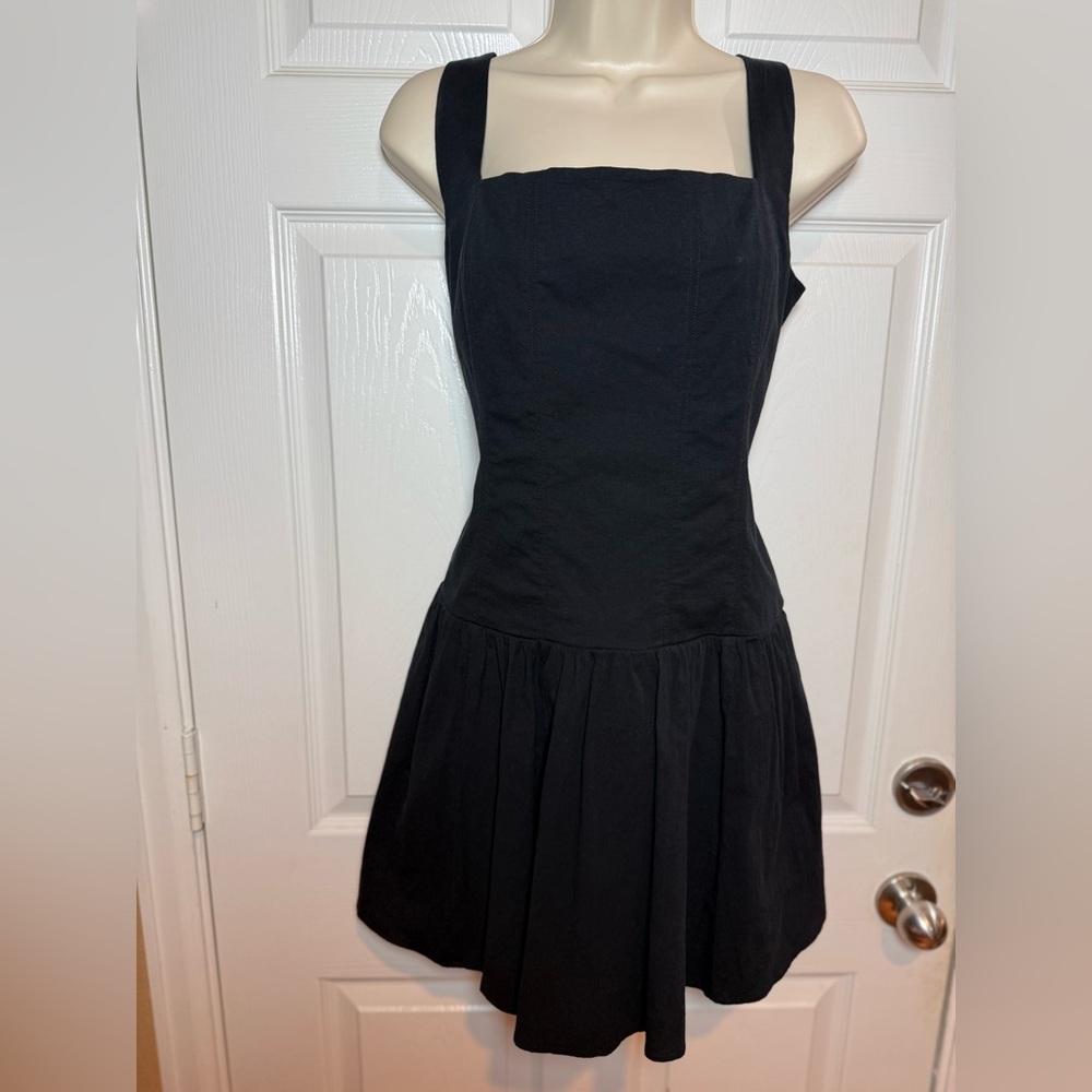 Abercrombie & Fitch NWT Black Square-Neck Mini Dress size XL